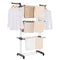 VEVOR 4-Tier Foldable Clothes Drying Rack with 24 Drying Poles and 4 Castors
