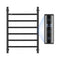 VEVOR 6 Bars Towel Warmer Rack Wall Mounted Heated Towel Rack for Bathroom Black
