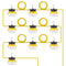 VEVOR 100FT Construction String Lights 100W 10000LM Connectable Waterproof