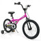 18-Inch Kids Bike with Removable Training Wheels Pink-Brave Hero