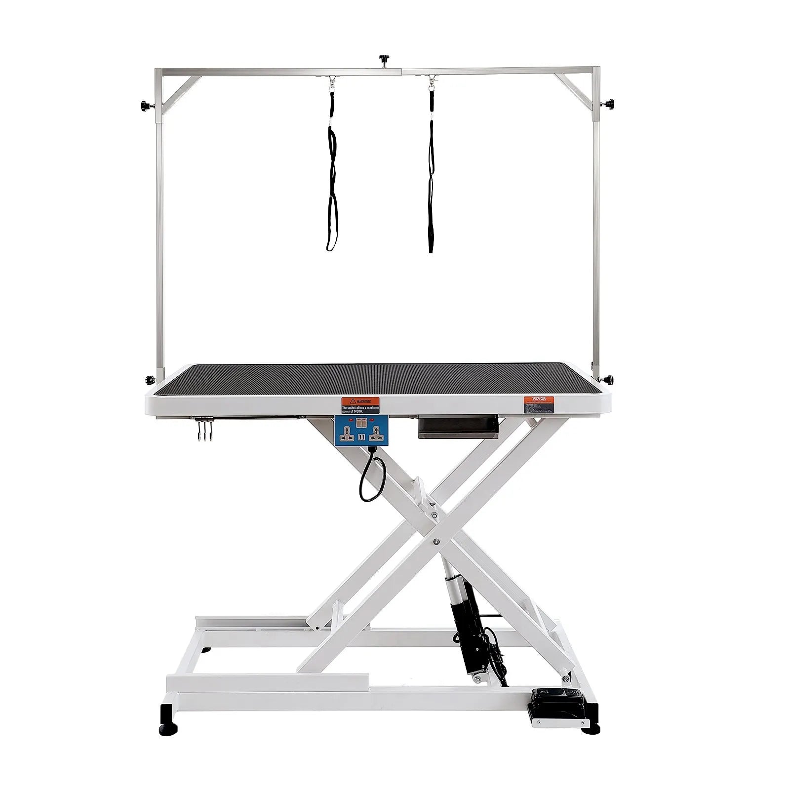 VEVOR 50" Electric Pet Grooming Table, Heavy Duty Dog Grooming Arm for Large Dogs, Height Adjustable Dog Grooming Station, Anti Slip Tabletop/Dog Grooming Station, Max Bearing 400LBS