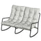 2-Person Outdoor Rocking Chair, Rocking Outdoor Bench with Cushions and Mesh Seat, 528 LBS Capacity, Light Grey