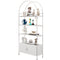 4-Tier Arched Shelving Unit with Cabinet, Bookshelf for Living Room, Office, 31.5