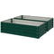 4' x 2' x 1' Raised Garden Bed, Set of 2 Galvanized Planter Box for Vegetables, Flowers, Herbs, Green