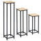 3 Packs Plant Stand Indoor, Metal Plant Stand Outdoor Plant Rack, Decorative Flower Display Holder for Patio Garden