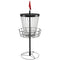 Soozier 24-Chain Portable Practice Basket for Disc Golf Target Stand, Lightweight Basket w/ Carry Bag Black and Silver
