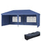 10' x 20' Outdoor Pop Up Canopy Tent Party Tent Instant Shelter W/ Carrying Bag, Blue