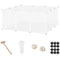 Small Animal Cage Plastic Chinchilla Cage 12 Panels for Guinea Pig, 18