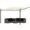 11.5' x 8.2' Outdoor Pergola, Wall Mounted Lean to Pergola with Metal Frame, UPF30+, Garden Gazebo