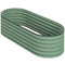 5 x 2 x 1.5 FT Galvanized Steel Raised Garden Bed, Metal Garden Bed Planter Box with Safety Edging, Green