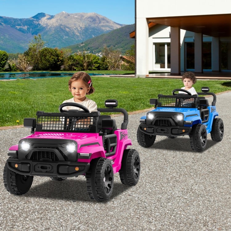 12V Kids Ride on Truck Car Battery Powered Electric Vehicle-Pink