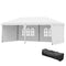 10' x 20' Outdoor Pop Up Canopy Tent Party Tent Instant Shelter W/ Carrying Bag, White