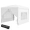 10'x10' Outdoor Pop Up Party Tent Wedding Gazebo Canopy with Carrying Bag (White)