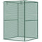 4' x 4' Walk-in Greenhouse, Garden Planting Warm House With Roll-Up Zipper Door for Seedlings Herbs Flowers, Dark Green
