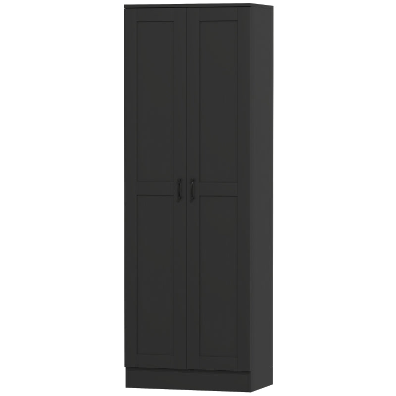 69" Tall Pantry Cabinet with Adjustable Shelves, Modern Kitchen Pantry Cabinet with Soft Close Doors, Black