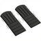 Set of 2 Patio Chair Cushions, High Back Adirondack Chair Cushion with Ties, High-Density Foam, Black