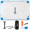 10' x 7' Water Floating Dock, Rafting Inflatable Island with Air Pump and Backpack for Pool, Beach, Ocean, Blue & Green