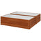 4' x 2' x 1' Raised Garden Bed, Set of 2 Galvanized Planter Box for Vegetables, Flowers, Herbs, Dark Brown Wood Effect
