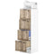4 Drawer Filing Cabinet, Farmhouse File Cabinet with Lock, Adjustable Hanging Rails for A4 Letter Size Files, White