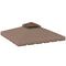 10' x 10' Gazebo Canopy Replacement, Double-Tier Outdoor Gazebo Cover Top Roof, TOP ONLY, Khaki/Brown