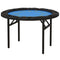 Soozier Foldable Poker Table Blackjack Texas Holdem Poker Game Table with Cup Holders, 47