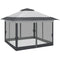 12' x 12' Foldable Pop-up Party Tent Instant Canopy Sun Shade Gazebo Shelter with Steel Frame, Dark Grey