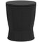 11 Gallon Patio Cooler Side Table, Outdoor Cooler Bar Table with Height Adjustable Top, Drainage Plug, Black