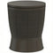 11 Gallon Patio Cooler Side Table, Outdoor Cooler Bar Table with Height Adjustable Top, Drainage Plug, Brown