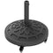 46lbs Resin Round Patio Umbrella Base with Wheels, Umbrella Stand Base, Heavy Duty Patio Umbrella Holder, Black