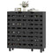 Shoe Cabinet, 20 Pair Shoe Storage Cabinet with Hollowed-Out Doors, Black