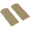 Set of 2 Patio Chair Cushions, High Back Adirondack Chair Cushion with Ties, High-Density Foam, Beige