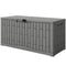 120 Gallon Resin Deck Box, Lockable Outdoor Storage Box, Splash-Resistant & UV Resistant Patio Storage Container