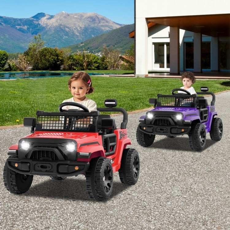 12V Kids Ride on Truck Car Battery Powered Electric Vehicle-Red
