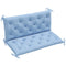 2 Seater Garden Bench Cushion, Soft Thick Outdoor Non-Slip 2 Seater Soft Pad With Backrest for Garden Patio, 47