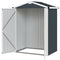 4.4' x 3' Outdoor Storage Shed with Double Doors, Metal Garden Shed for Backyard Patio