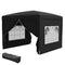 10'x10' Outdoor Pop Up Party Tent Wedding Gazebo Canopy with Carrying Bag (Black)