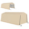 11' x 20' Portable Garage, Heavy Duty Carport Canopy with Ventilation Windows and Large Roll-up Door, Khaki