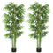6FT Artificial Bamboo Trees Set of 2, Fake Plants with Nursery Pot for Indoor Decor