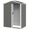 4.5 x 3ft Outdoor Storage Shed, Waterproof Metal Garden Shed with Lockable Door for Backyard, Patio, Lawn, Light Grey