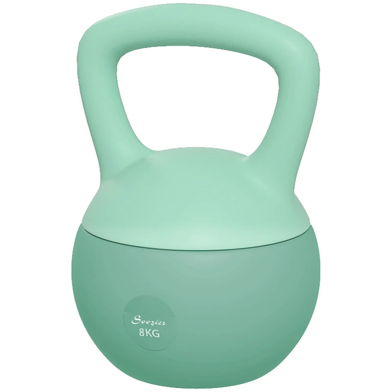 Soozier 18 lb Soft Kettlebell, Sand Filled Weight w/ Grip Handle, Kettlebell Weight for Full Body Workout and Strength Training