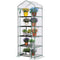 5 Tier Mini Greenhouse, Portable Outdoor Flower Stand with Shelf Clips, Indoor Greenhouse with Steel Frame, Transparent, 27.25