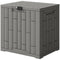 30 Gallon Resin Deck Box, Lockable Outdoor Storage Box, Splash-Resistant & UV Resistant Patio Storage Container