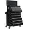 14 Drawer Rolling Tool Chest, Lockable Tool Storage Cabinet with Detachable Top Toolbox, Protective Liner, Black
