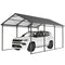 10 x 15ft Metal Carport, Heavy-Duty Carport Canopy with Reinforced Steel Frame & Roof, All-Weather Protection