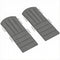 Set of 2 Patio Chair Cushions, High Back Adirondack Chair Cushion with Ties, High-Density Foam, Dark Grey