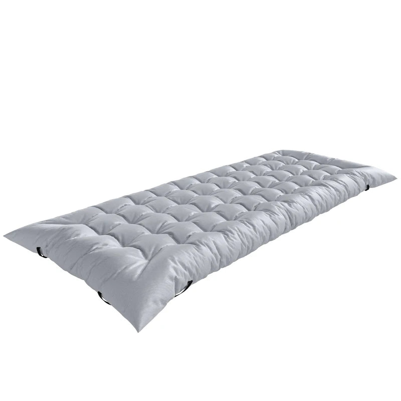 Sleeping Mat, Camping Mat Pad with Elastic Straps, Light Grey