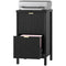 2 Drawer File Cabinet with Silent Slides, Vertical Modern Filing Cabinet Fits Letter/A4 Size Home Office, Black