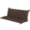 3-Seater Outdoor Bench Swing Chair Replacement Cushions for Patio Garden, Coffee