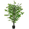 4.5ft Ficus Artificial Plant with Realistic Leaves, Potted Fake Tree for Home Office Indoor Decor, Green