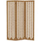 3 Panel Room Divider, 5.6ft Tall Wood Folding Privacy Screens, Freestanding Partition Wall Dividers, Light Brown